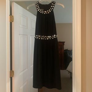 Black dress with silver gems